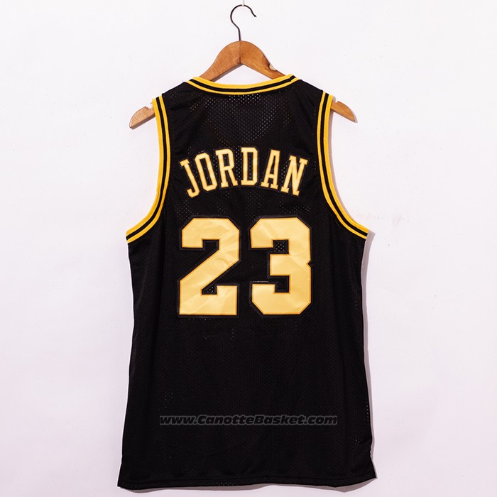 Maglia Chicago Bulls Michael Jordan #23 1998 Nba Fianls Throwback Nero
